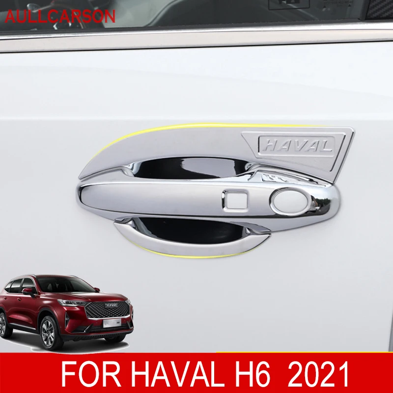 

Хромированная накладка на дверную ручку для Haval H6 2022 2021, накладка на чашу, Хромированная пленка из АБС-пластика, декоративные аксессуары