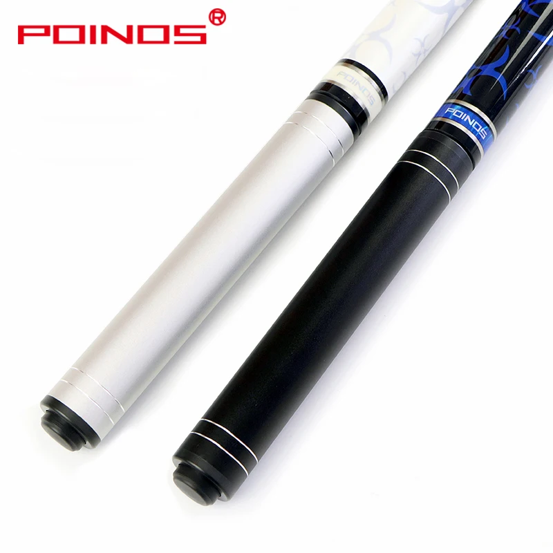 POINOS Billiard Cue Extension with Bumper 22 CM Black Silver Color Aluminium Alloy Plating extensiones de tacos de billar