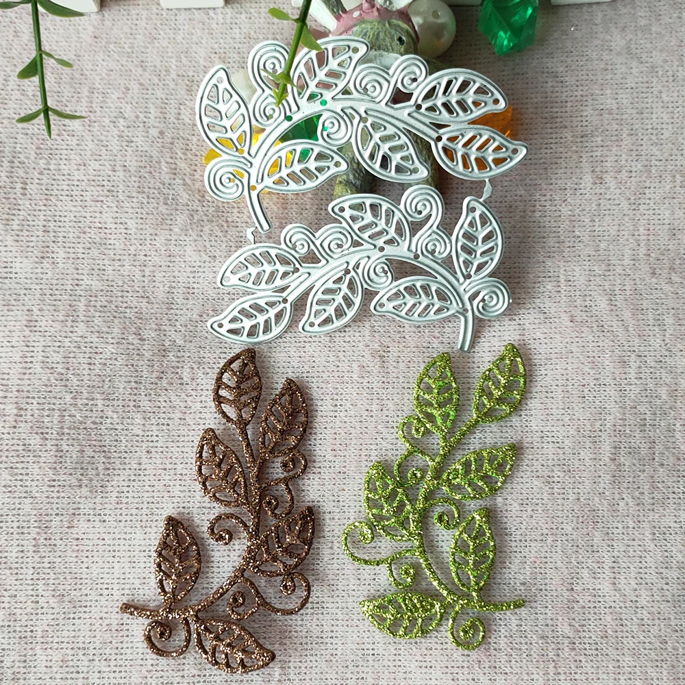 New Branches and leaves metal cutting die mould scrapbook decoration embossed photo album decoration card making DIY handicrafts