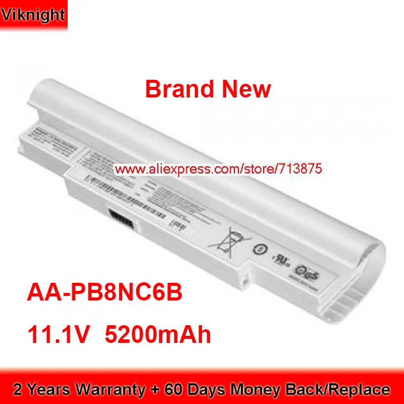 Brand New AA-PB8NC6B Battery AA-PB6NC6W for Samsung N110-12PBK Nc10 10.2