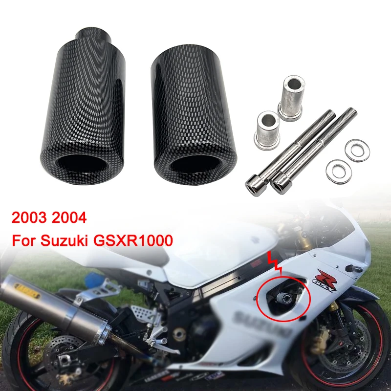 For Suzuki GSXR1000 K3 GSX-R GSXR 1000 2003-2004 Motorcycle Frame Sliders Crash Falling Protection Engine Pad Protector Block