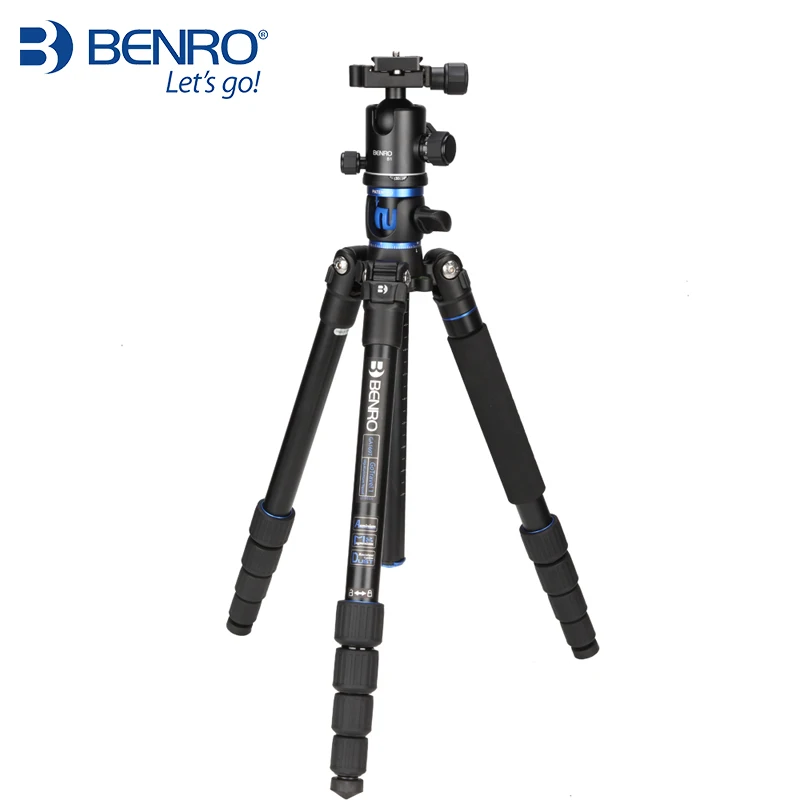 BENRO GA169TB1 Professional Tripod Aluminum Magnesium Monopod Adjustable Portable Travel SLR Camera Stand Tripode Head