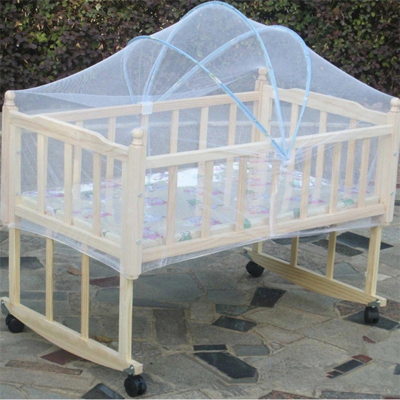 Baby Kids Cradle Mosquito Net Crib Cot Mesh Canopy Infant Toddler Playpens Bed Tent