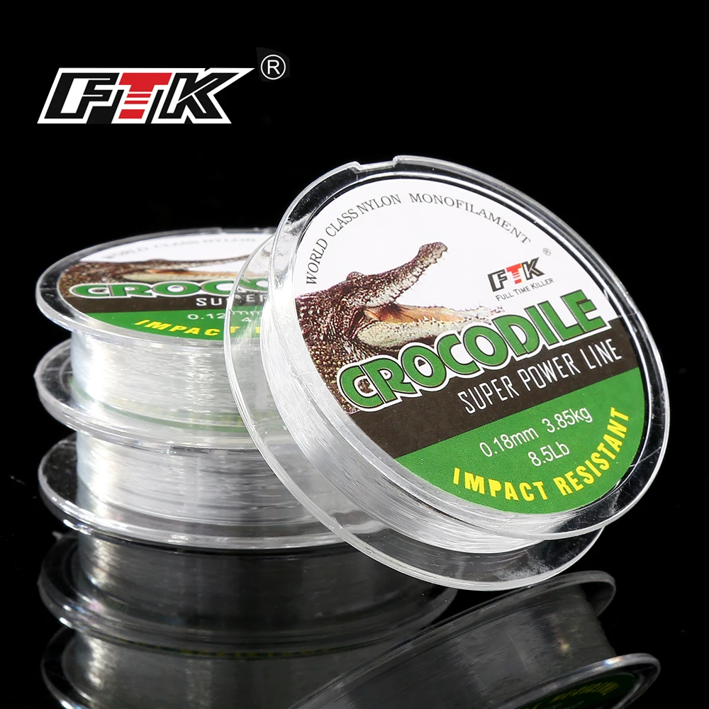 FTK Ice Fishing Line Nylon Japan 0.08MM-0.25MM 2.9-12.5LB Super Soft Monofilament Fishing Line Winter Accesoires