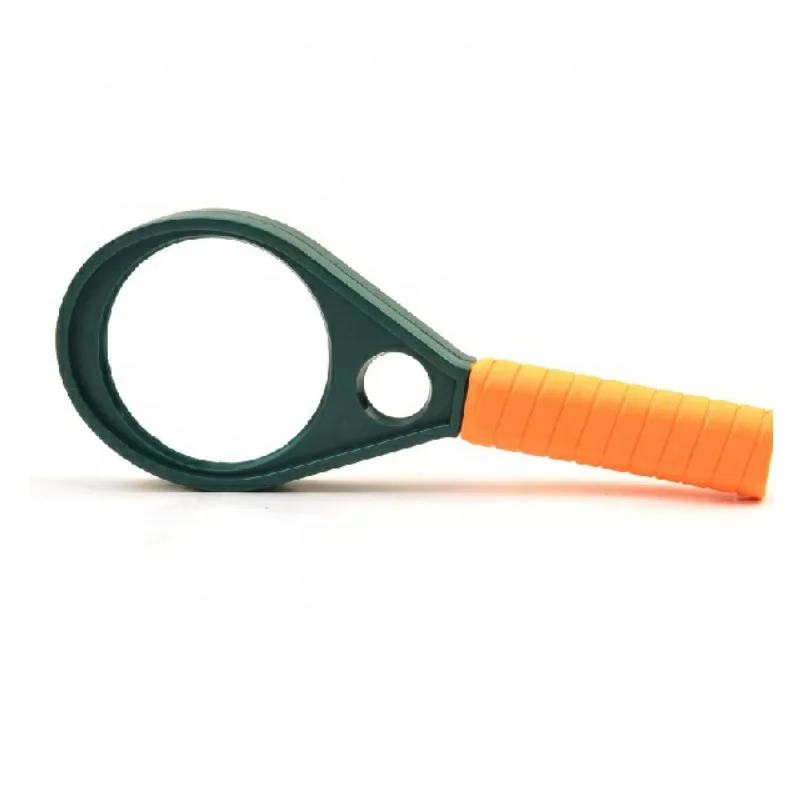 4pcs 3X 6X Magnifier Dual Lens Handheld Racket Type Magnifying Glass