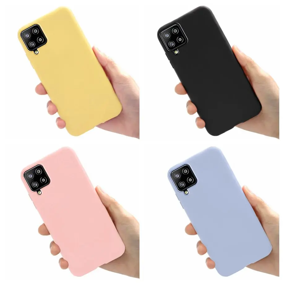 For Samsung Galaxy M62 Full Cover Silicone Phone Case For Samsung Galaxy F62 F12 2021 M 12 M 62 SM-M625F Matte Soft Coque Cover