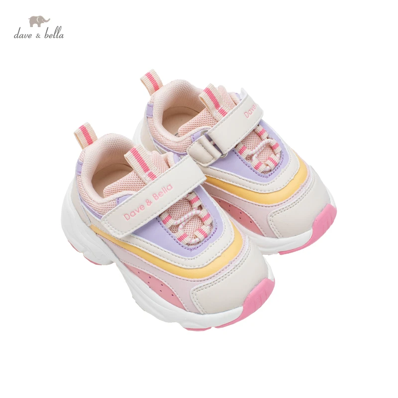 DBY19684 Dave Bella autumn baby unisex fashion patchwork shoes new born boys girls casual shoes