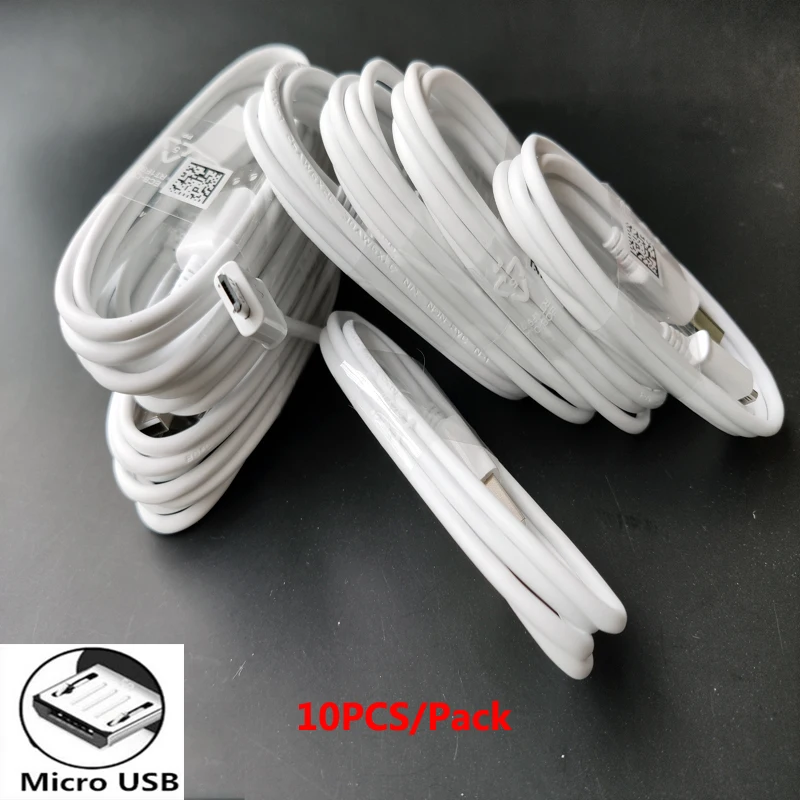 

10PCS/Lot High Quality Micro USB Cable Charger Cable For Samsung J1 J2 J3 J5 J7 2017 A3 A5 A7 2017 A10 A20 M10 M20 Phone Cable