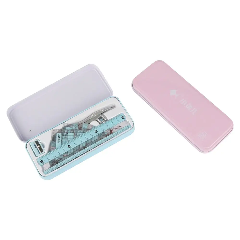 1 Set Compasses Ruler Kit Geometry Drawing Tools Mathematical Painting Suit School Stationery Pencil/Ruler/Eraser/Sharpener