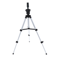 Wig Mannequin Tripod Aluminum Travel Foldable Hairdressing Head Holder, 29-54cm