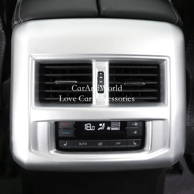 

For Volkswagen VW Teramont Atlas 2017-2020 Interior Rear Row Air Condition Outlet Vent Cover Molding Frame Trims Car Accessories