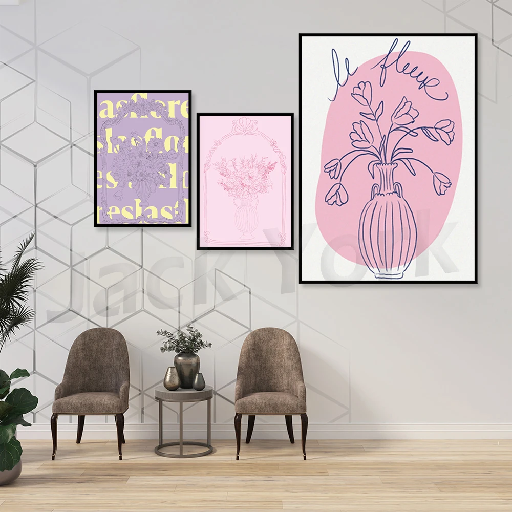Pastel Floral Bouquet Digital Print | Parisian Apartment Vibes | Parisienne Aesthetic Vibes | Spring Collection