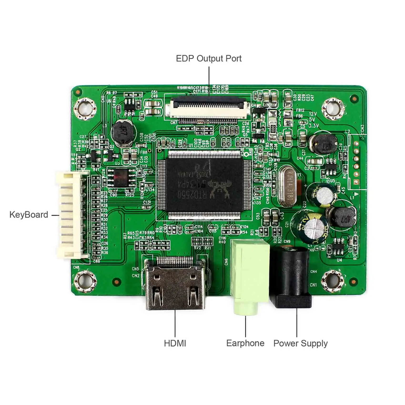 Placa HDM I para 30Pin, 1920x1080 EDP LCD, 13.3 ", NV133FHM-N53