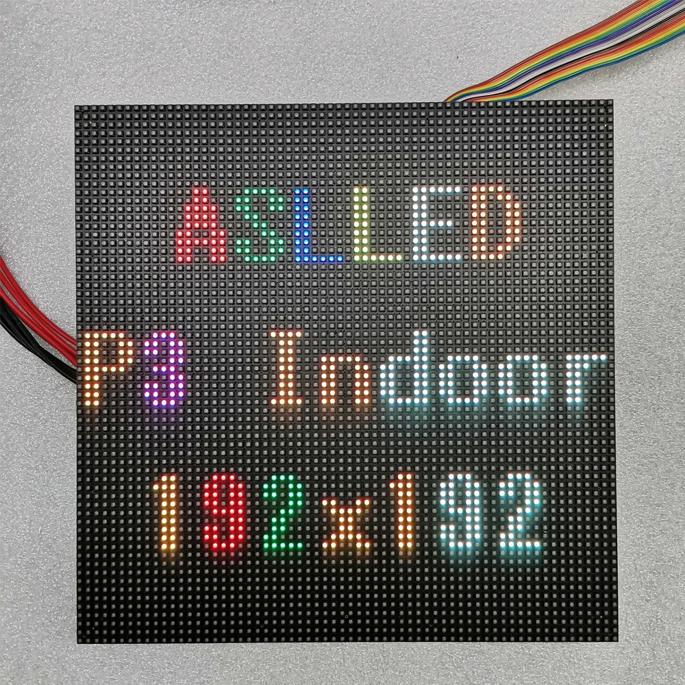 Indoor HD RGB LED Display P3 SMD Full Color Vidoe Advertising LED Module 192x192mm