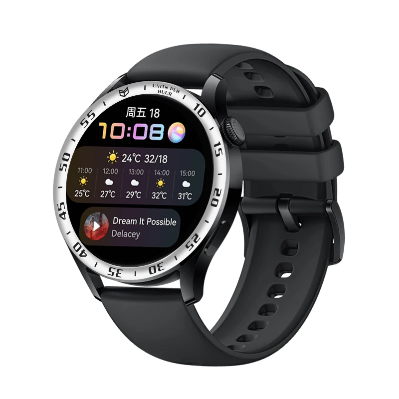 BEHUA الحافة حلقة غطاء لهواوي ساعة 3 Smartwatch الهاتفي لاصق مكافحة خدش حماية حافظة معدنية لهواوي Watch3 الموضة
