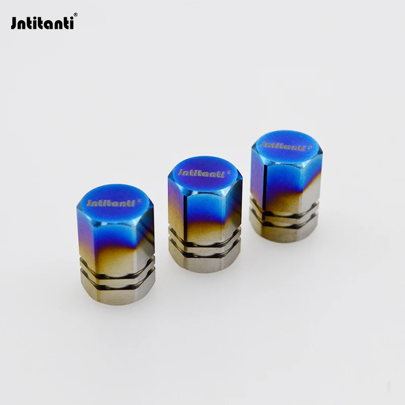 Jntitanti  Gr5 titanium Car Tire Valve Stem Cover (4pcs) Auto Spare Part Tire valve cap valve stem cap