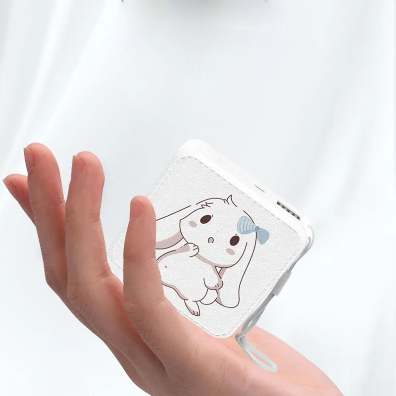 10000mAh przenośny Cartoon Power Bank zewnętrzna bateria telefon ładowarka Powerbank dla iPhone Huawei Xiaomi inteligentny telefon Poverbank