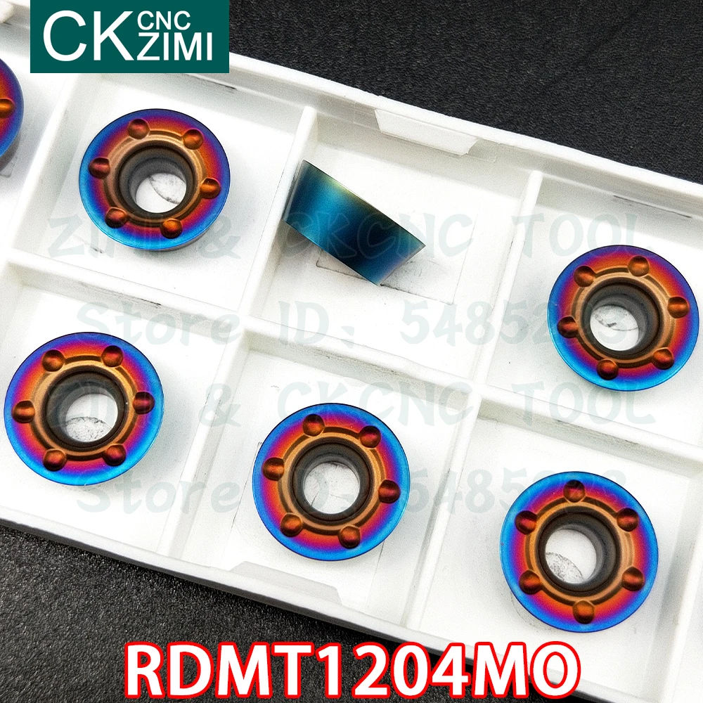 10P RDMT1204MO ZM1135 RDMT 1204MO Carbide inserts R6 milling inserts circular indexable profile milling tool for stainless steel