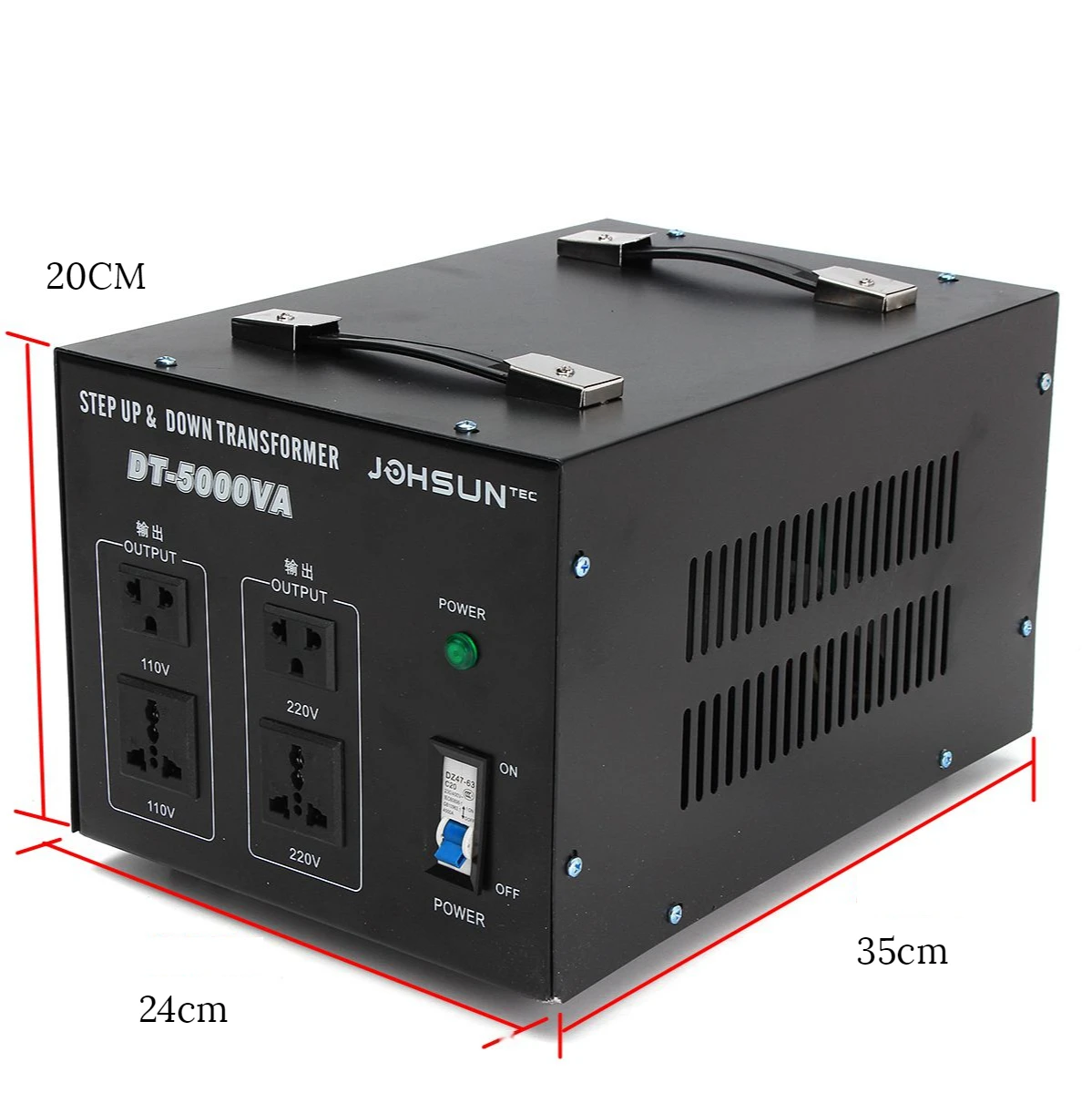 Transformer 5000w Heavy Voltage Regulator Converter Power Transformer 220V auf 110V Converter DT-5000VA