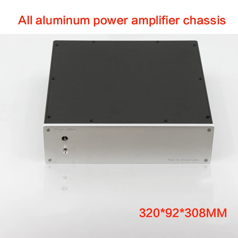 All-aluminum Power Amplifier Chassis DIY Preamp Case BZ3209 DAC Shell Amplifier House Audio Enclosure 320*90*300MM