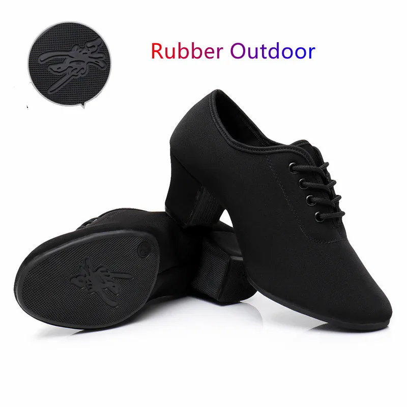 Canvas Professional Ballroom/Tango/Salsa/Latin Dance Shoes Rubber/Soft Sole 5CM/3CM Low Heels Dancing Shoes For Women