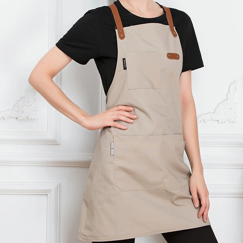 Unisex Mode Küchenchef Küche Schürze Kaffee Shop Friseur Ärmellose Arbeit Uniform Bib Arbeit Kleidung Antifouling Schürzen