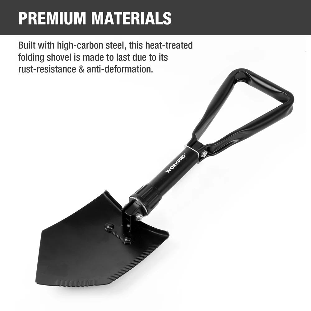 WORKPRO Quân Sự Xẻng Chiến Thuật Mini Gấp Xẻng Có Túi Đựng Cắm Trại Ngoài Trời Spade Sinh Tồn Khẩn Cấp Dụng Cụ