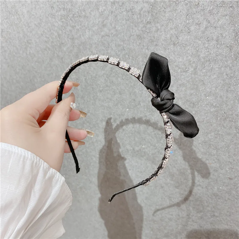 

Fashion Luxurious Rhinestone hair hoop Hair Accessories Women Girls Hair Band Hair Ponytail Rope Hairbands headwear new years