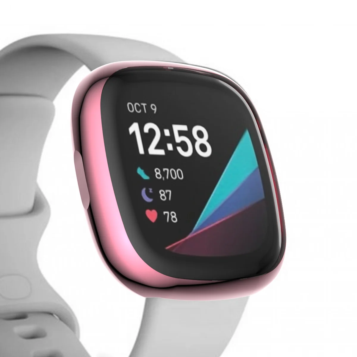 Full Screen Protector for Fitbit Versa 3/Sense Plating Soft TPU Protective Case Shell for Fitbit Versa 4