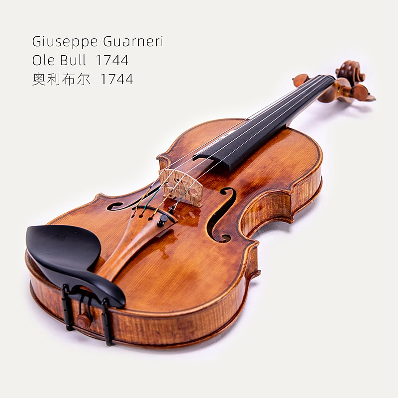 Taishi Guanelli Ole Bull 1744 violin Professional grade playing instrument  4/4 European Spruce Top Oil Varnish free case+bow