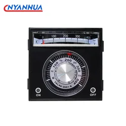 K Type Temperature Controller TEL96-2001 Baking Oven Pointer Knob 220V/380V Power Supply 96×96×110mm