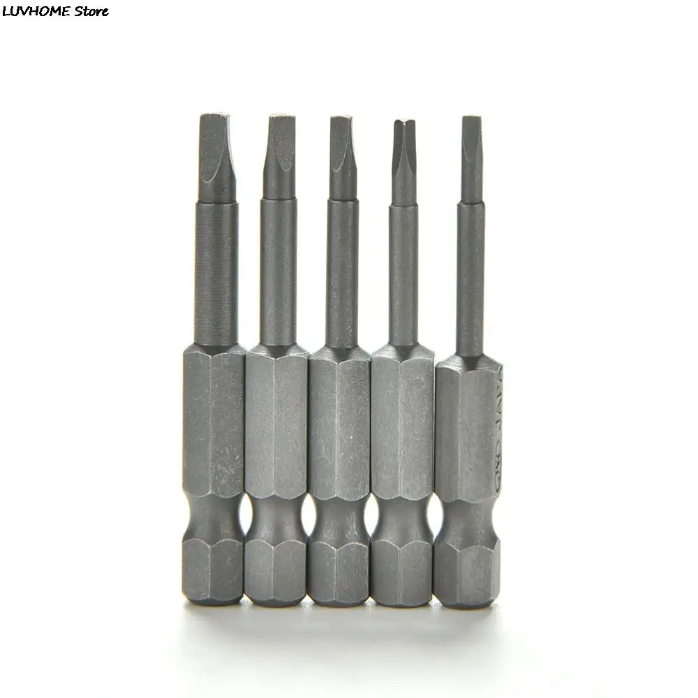 5Pcs/Set Anti Slip Magnetic Triangle Head Screwdriver Bit 1/4\