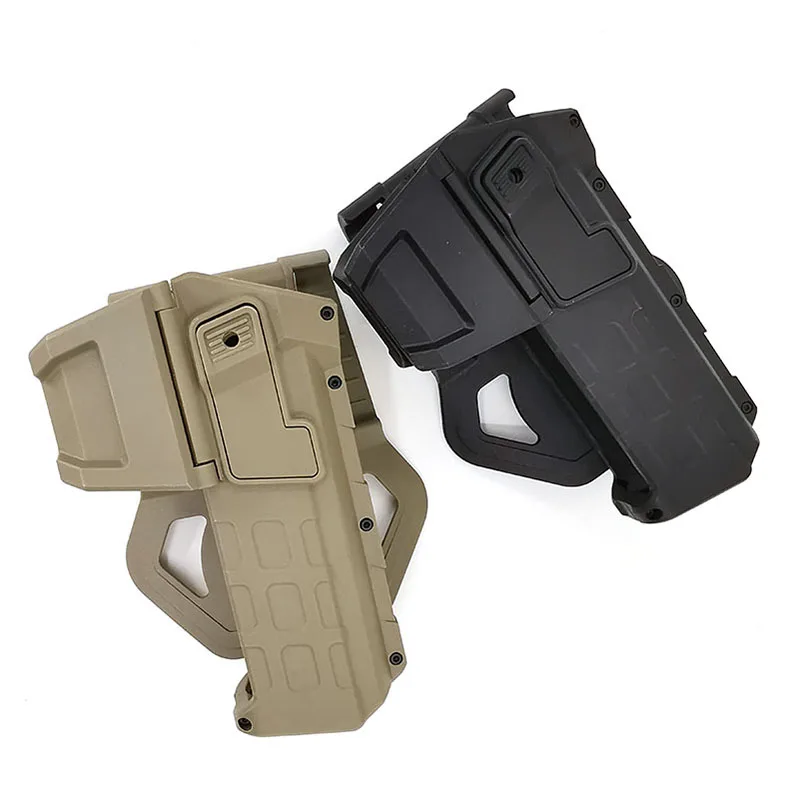 Tactical Movable Airsoft Pistol Glock Colt 1911 Holster for Glock 17 22 Holster 1911 with Flashlight or Laser Mounted Firearms