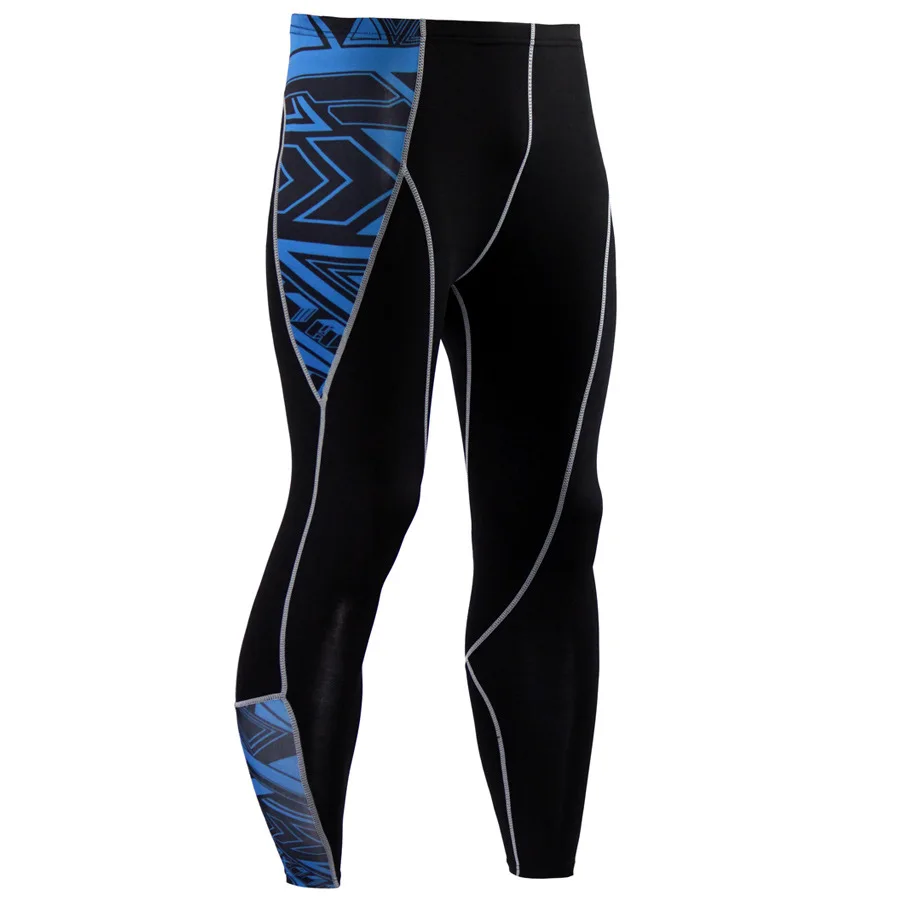 Mallas de correr con estampado 3D de cabeza de lobo para hombre, pantalones de compresión de piel, traje de jogging de gimnasio, leggings