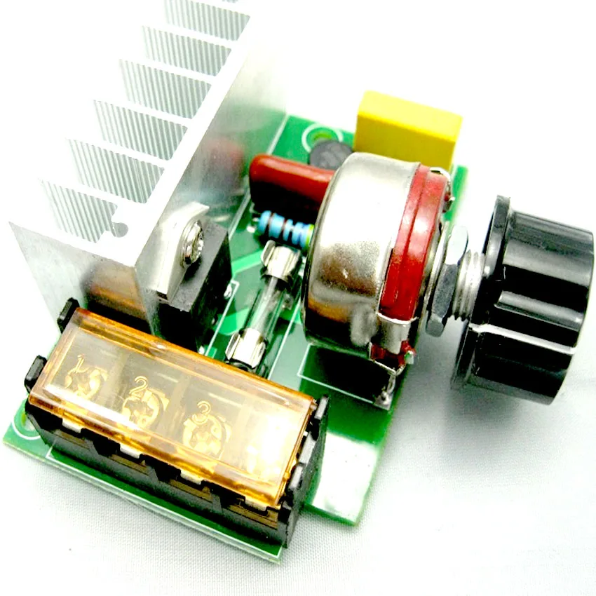 Regulador de voltaje SCR de 4000W y 220V CA, regulador de velocidad del Motor eléctrico, regulador electrónico de voltios, regulador de termostato