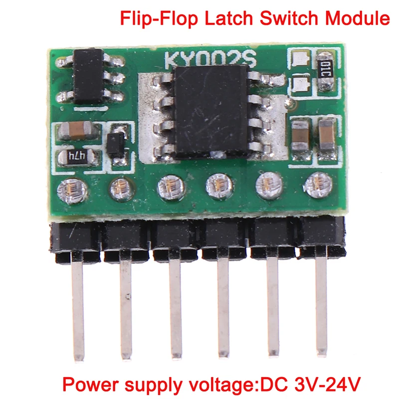 1pc 3V-24V 5A Flip-flop Latch Switch Module Bistable Single Button 5000mA  Single-bond Bistable Switch Wholesale