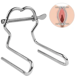 BDSM New Arrival Adjustable Stainless steel Dilator Vaginal Anus Clamp Anal Plug Speculum Butt Plug Anal Sex Toys For Women Men