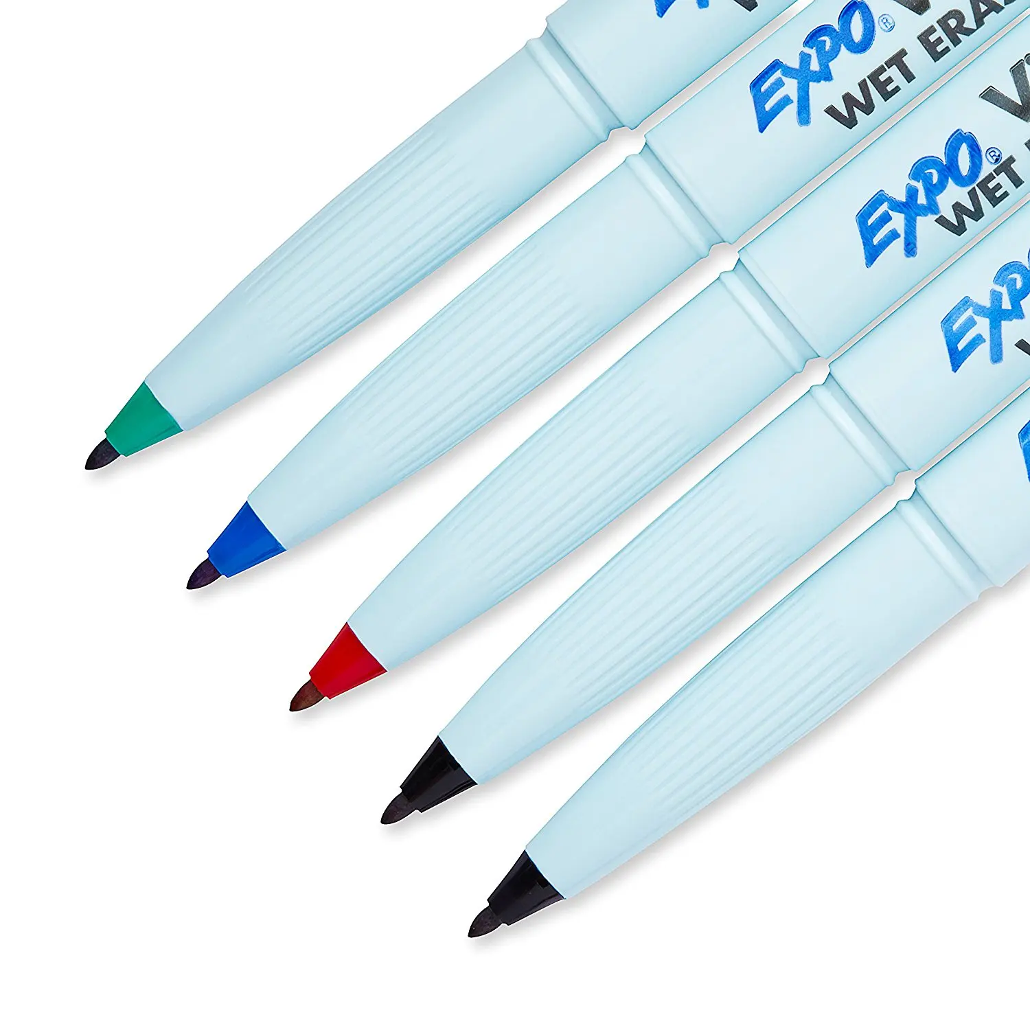 3pcs Sharpie EXPO 16074 Vis-A-Vis Wet Erase Water-based Markers for Film PCB Fine Point Black Green Blue Red Marker Pen