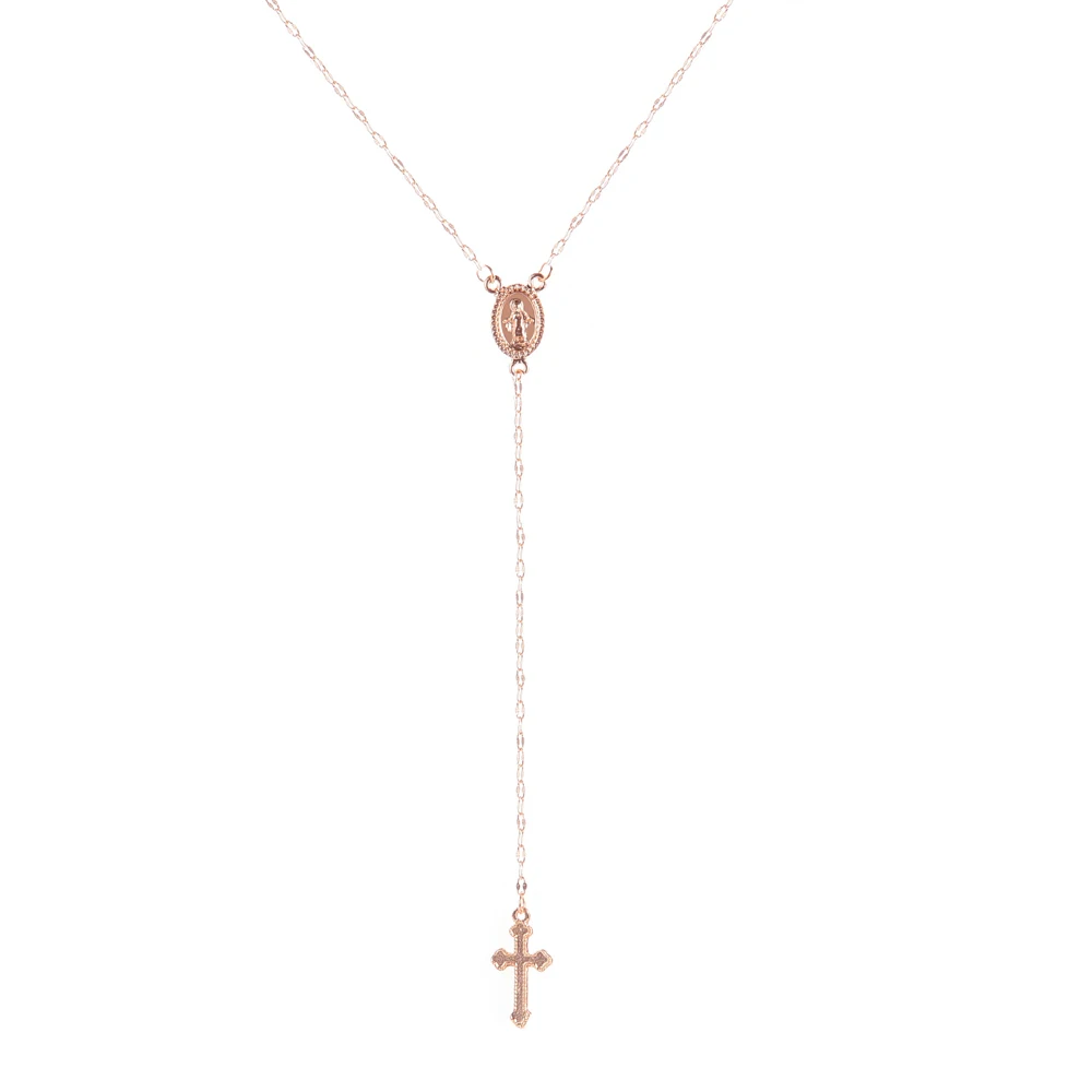 SUMENG 2024 New Fashion Vintage Christian Cross Bohemia Religious Rosary Pendant Necklace For Women Charm Jewelry Gifts