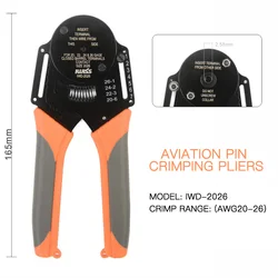 IWD-2026/2630 M23 złącze szczypce do zaciskania dla Siemens serwo wiązka przewodów Inteco M23 enkoder pin mini iwiss narzędzie do zaciskania