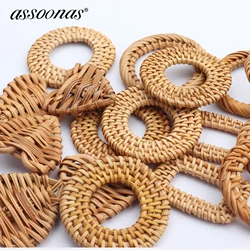 assoonas,M752 jewelry accessories,bamboo rattan pendant,hand made,charms,diy earrings,making findings,10pcs/lot