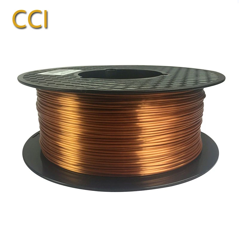 

CC3D Silk pla copper 3d printer filament 1.75mm 1kg silky pla silk like 3d pen material Metal like red copper print filament