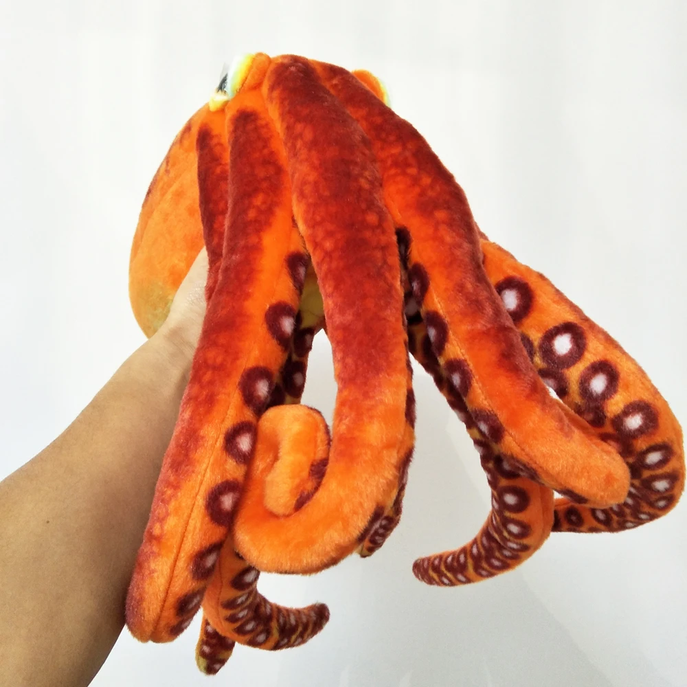 Simulation Orange Octopus Baby Kids Children Stuffed Plush Toy For Birthday Gift Sea Animals