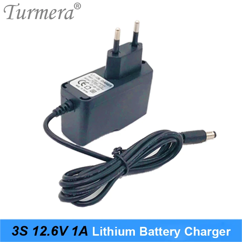 Turmera-Chargeur de batterie au lithium, 3S, 4S, 5S, 6S, 12.6V, 16.8V, 21V, 25V Pipeline 18650, DC 5,5x2.1mm pour utilisation de batterie de