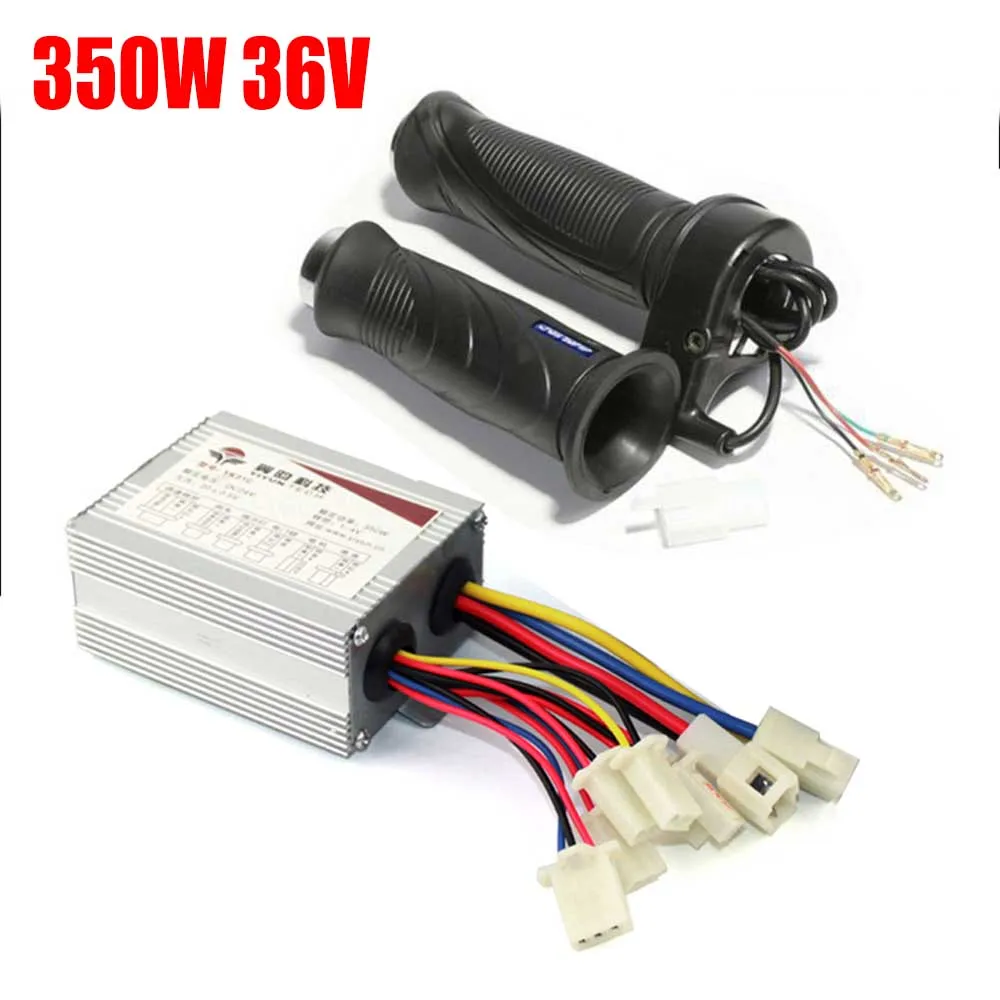 

TDPRO Motorcycle 36V 350W Motor Brush Controller Speed Throttle & Twist Grip for Bicycle Scooter ATV Buggy Bike Go Kart