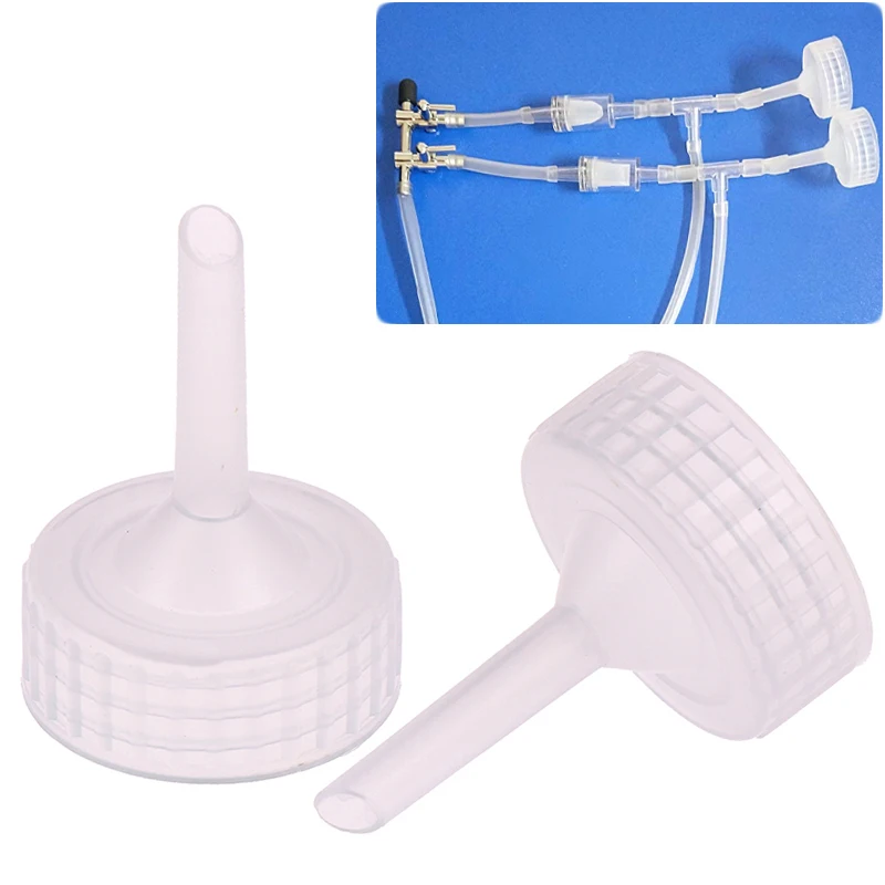 10Pcs Aquarium Brine Shrimp Artemia Incubator Cap Fish Tank Shrimp Egg Hatchery Bottle Adapters DIY Bottle System Accessories