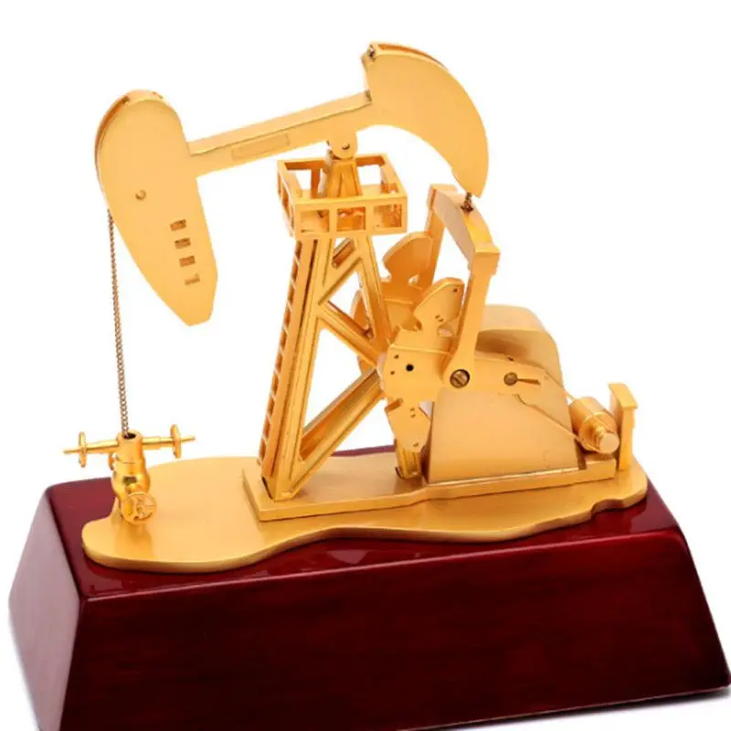 

East Oil Engine machine metal oilfield oil extractor pumping unit model metal decoration gift