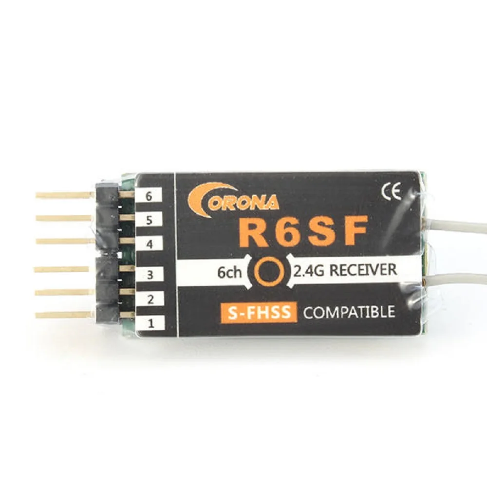 Corona R6SF 2.4G 6CH S-FHSS/FHSS Compatible Receiver For RC Models