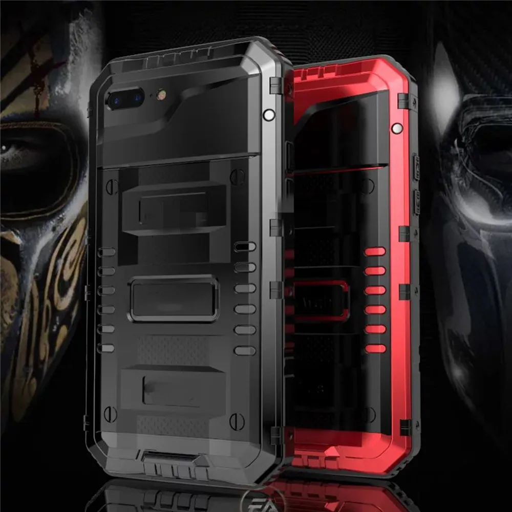 الغطاء الواقي غطاء هاتف مضاد للماء معدن مكافحة السقوط قذيفة ل iPhone12 12mini 12 Pro 12 Pro Max