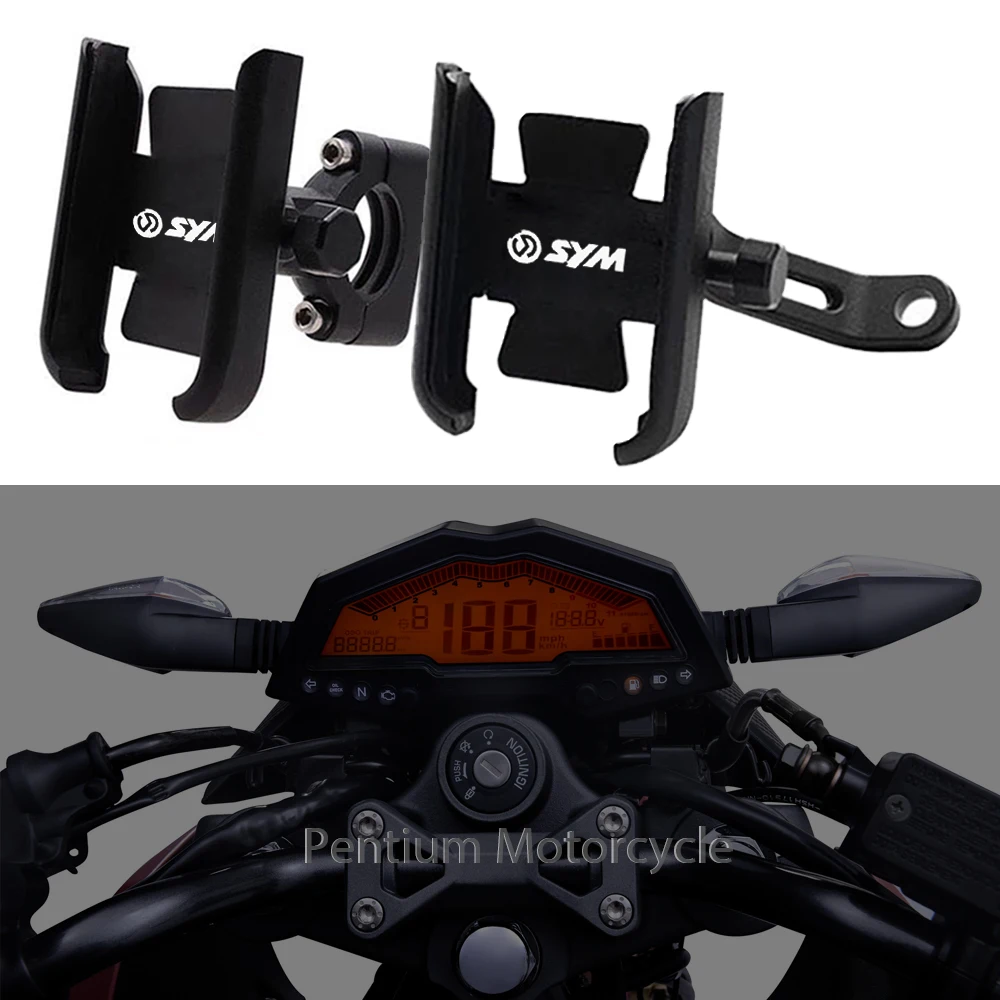 Motorcycle Mobile Phone Holder Handlebar GPS Stand Bracket For SYM CRUISYM 125 180 300 GTS 250i 300i MAXSYM 400 600 JET 14 125